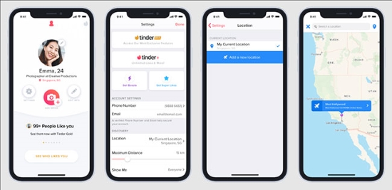 tinder passport add a new location