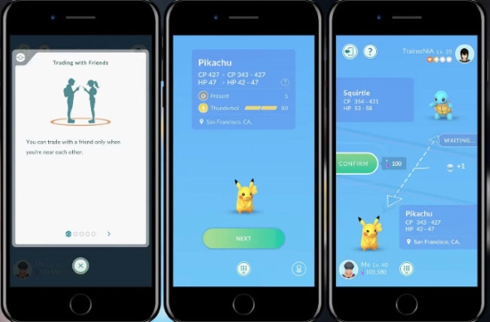 trade pokemon with friends