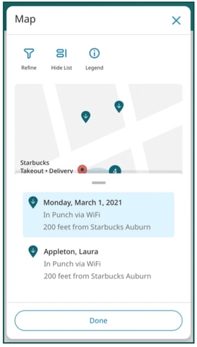 ukg geofencing location tracking